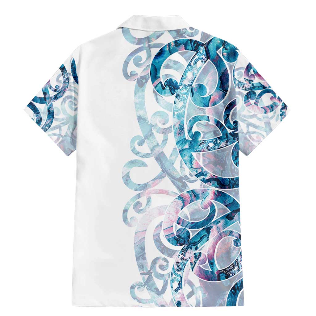 Turquoise Paua Shell Maori Family Matching Mermaid Dress and Hawaiian Shirt Koru Kowhaiwhai - Polynesian Pride