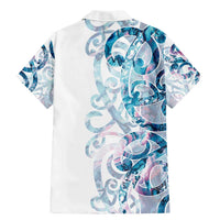 Turquoise Paua Shell Maori Family Matching Mermaid Dress and Hawaiian Shirt Koru Kowhaiwhai - Polynesian Pride