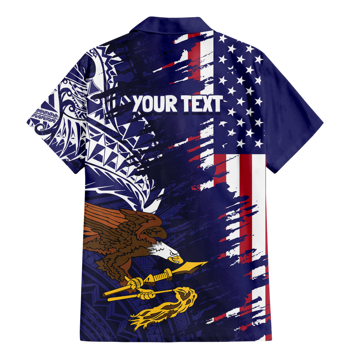 American Samoa Mix US Family Matching Mermaid Dress and Hawaiian Shirt Flag Day Grunge Style LT7 - Polynesian Pride