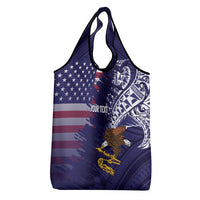 American Samoa Mix US Grocery Bag Flag Day Grunge Style