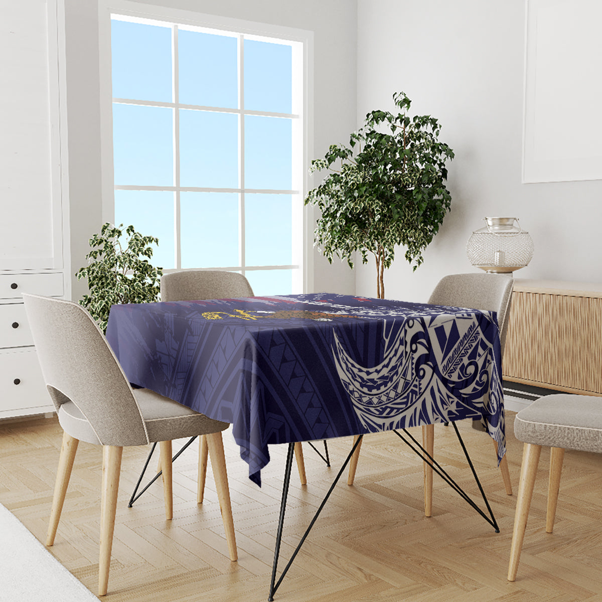 American Samoa Mix US Tablecloth Flag Day Grunge Style LT7 - Polynesian Pride