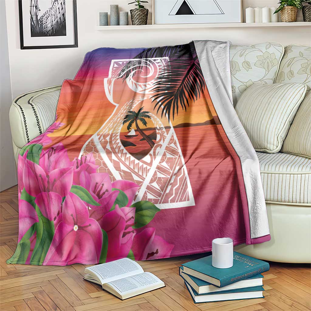 Guam Chamorro Blanket Artsy Latte Stone
