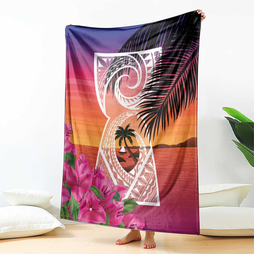 Guam Chamorro Blanket Artsy Latte Stone