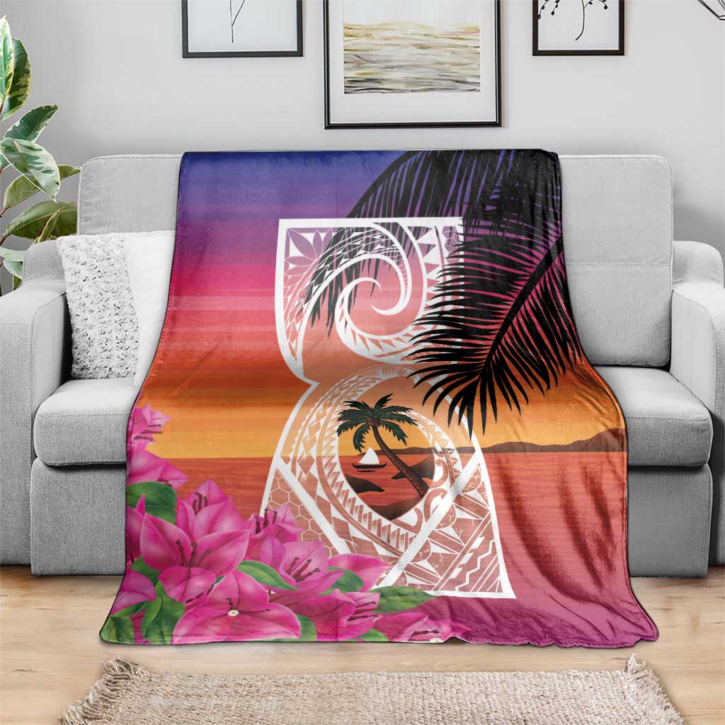 Guam Chamorro Blanket Artsy Latte Stone