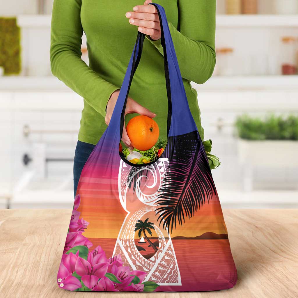 Guam Chamorro Grocery Bag Artsy Latte Stone