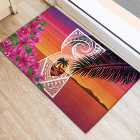 Guam Chamorro Rubber Doormat Artsy Latte Stone