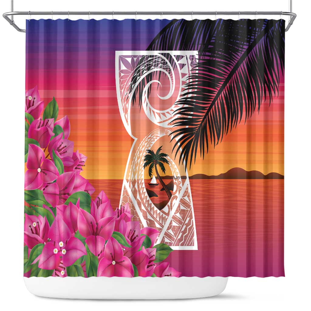 Guam Chamorro Shower Curtain Artsy Latte Stone