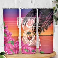 Guam Chamorro Skinny Tumbler Artsy Latte Stone