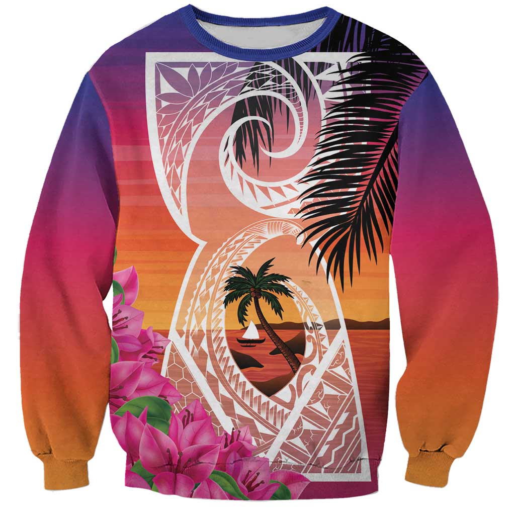 Guam Chamorro Sweatshirt Artsy Latte Stone