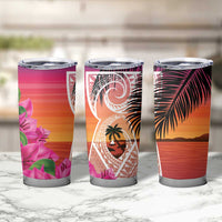 Guam Chamorro Tumbler Cup Artsy Latte Stone