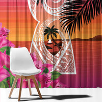 Guam Chamorro Window Curtain Artsy Latte Stone