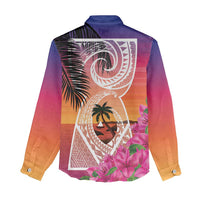 Guam Chamorro Women Casual Shirt Artsy Latte Stone