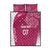 Personalised New Zealand Rugby Quilt Bed Set Aotearoa Champions - Pink Version