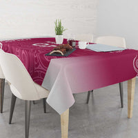 Personalised New Zealand Rugby Tablecloth Aotearoa Champions - Pink Version