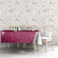 Personalised New Zealand Rugby Tablecloth Aotearoa Champions - Pink Version