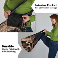 Father's Day Polynesian Pattern Grocery Bag Tropical Humpback Whale