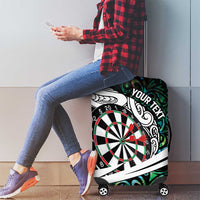 Personalized NZ Darts Luggage Cover Paua Shell Maori Koru Whakairo - Polynesian Pride