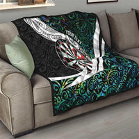 Personalized NZ Darts Quilt Paua Shell Maori Koru Whakairo - Polynesian Pride