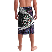 Personalized NZ Darts Lavalava Paua Shell Maori Koru Whakairo - Purple - Polynesian Pride