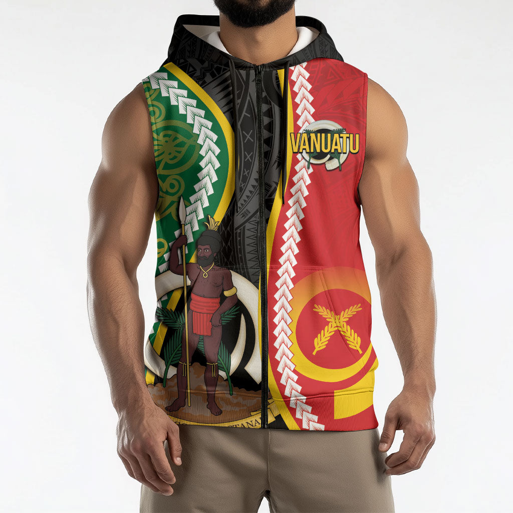 Ni-Vanuatu Indipendens Dei Celebretem Sleeveless Zip Hoodie Yumi Yumi Yumi