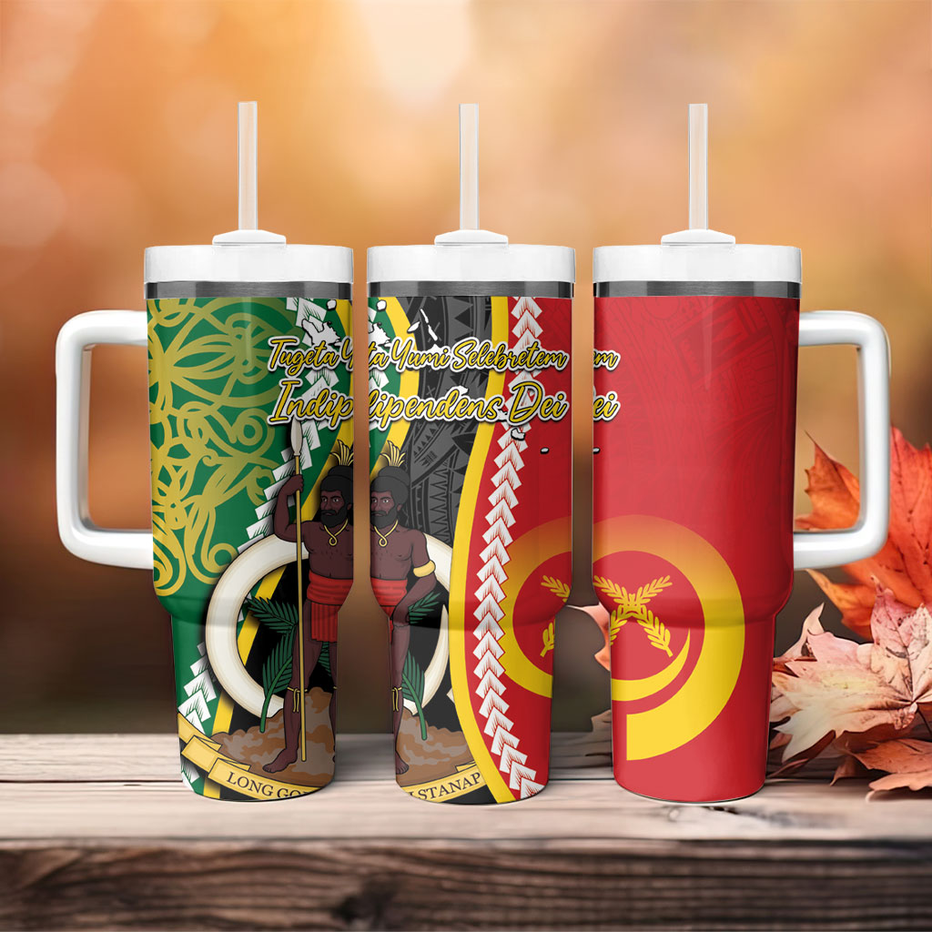 Ni-Vanuatu Indipendens Dei Celebretem Tumbler With Handle Yumi Yumi Yumi