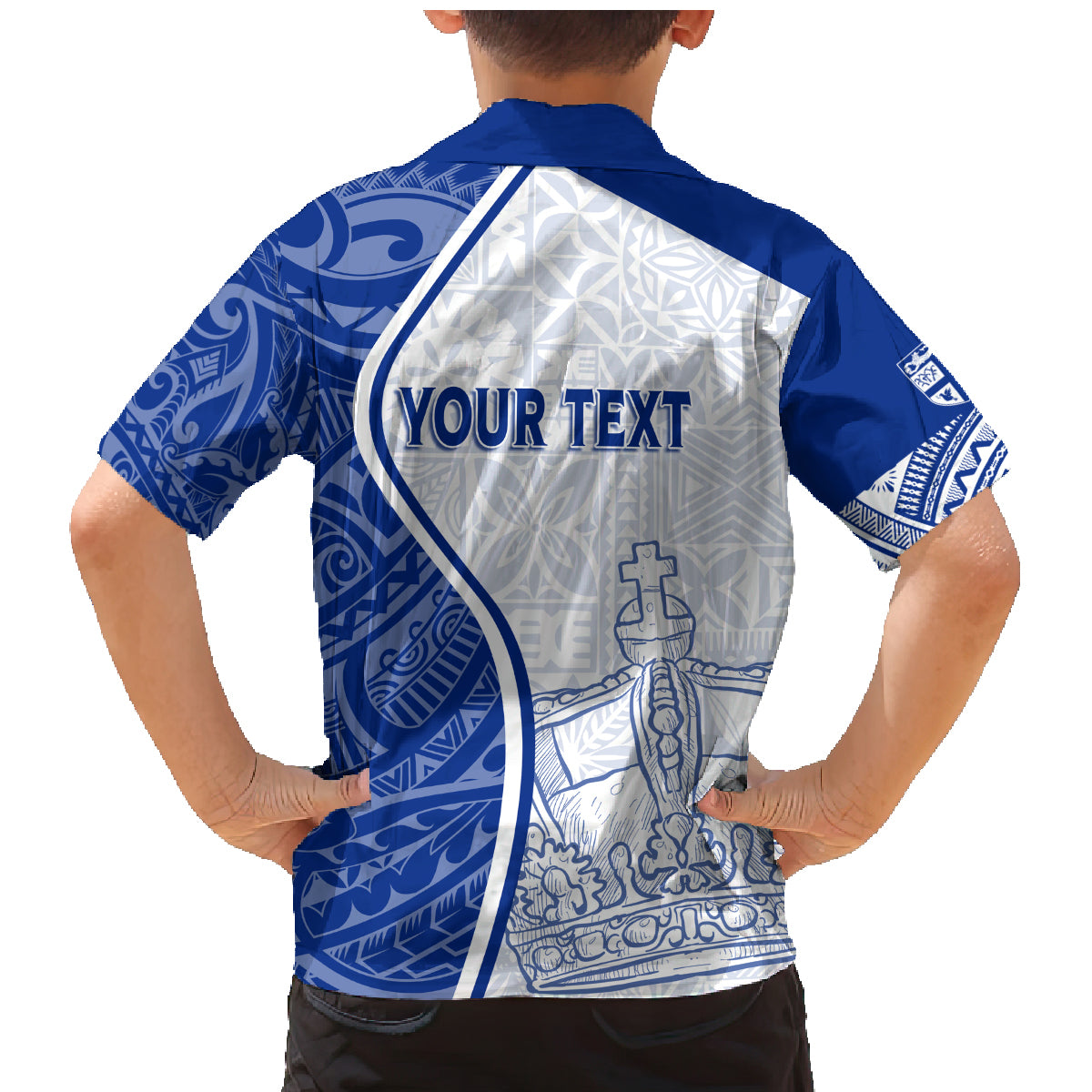 Personalised Queen Victoria School Family Matching Mermaid Dress and Hawaiian Shirt QVS Old Boys LT7 - Polynesian Pride