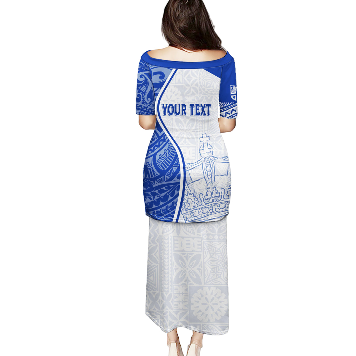 Personalised Queen Victoria School Puletasi QVS Old Boys LT7 - Polynesian Pride