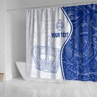 Personalised Queen Victoria School Shower Curtain QVS Old Boys LT7 - Polynesian Pride