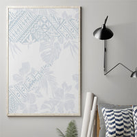 Samoa White Sunday Canvas Wall Art Hibiscus Special LT7 - Polynesian Pride