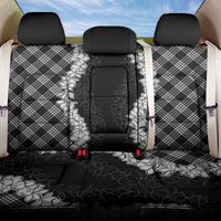 Hawaii Aloha Plumeria Lei Black Palaka Back Car Seat Cover - Polynesian Pride