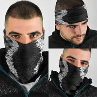 Hawaii Aloha Plumeria Lei Black Palaka Neck Gaiter - Polynesian Pride