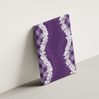 Hawaii Aloha Plumeria Lei Violet Palaka Canvas Wall Art - Polynesian Pride