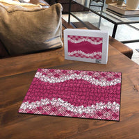 Hawaii Aloha Plumeria Lei Fuschia Palaka Puzzle - Polynesian Pride