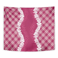 Hawaii Aloha Plumeria Lei Fuschia Palaka Tapestry - Polynesian Pride