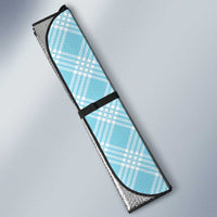 Hawaii Aloha Plumeria Lei Turquoise Palaka Auto Sun Shade - Polynesian Pride