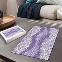 Hawaii Aloha Plumeria Lei Lavender Palaka Puzzle - Polynesian Pride