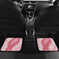 Hawaii Aloha Plumeria Lei Pink Palaka Car Mats - Polynesian Pride