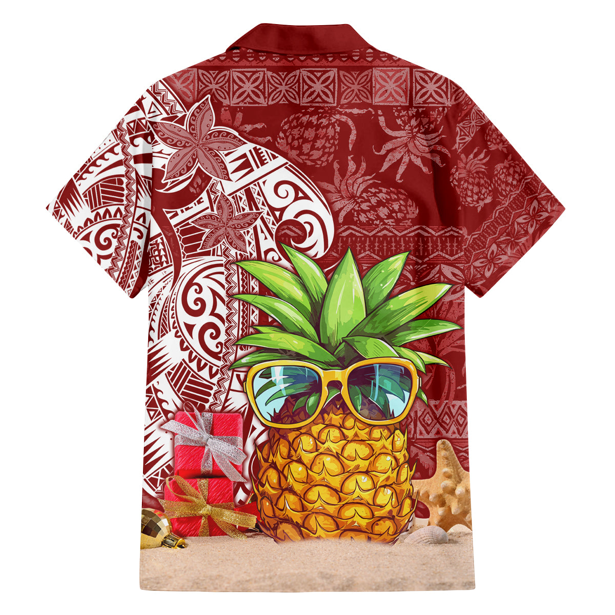 Mele Kalikimaka Hawaii Christmas Family Matching Puletasi Dress and Hawaiian Shirt Pineapple Party LT7 - Polynesian Pride