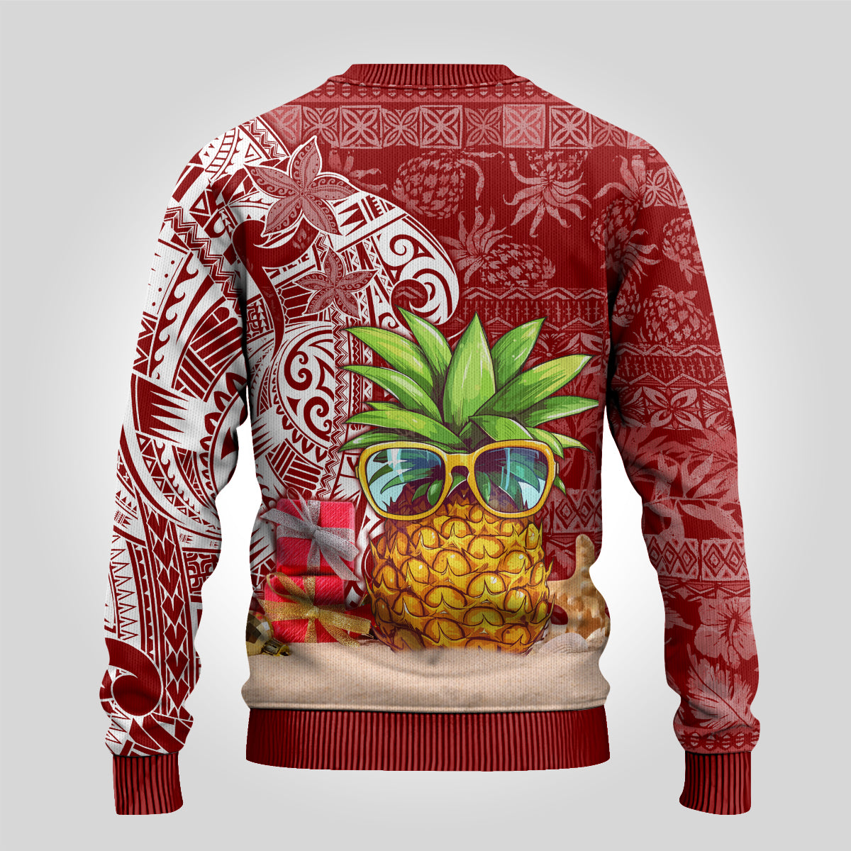 Mele Kalikimaka Hawaii Christmas Ugly Christmas Sweater Pineapple Party LT7 - Polynesian Pride