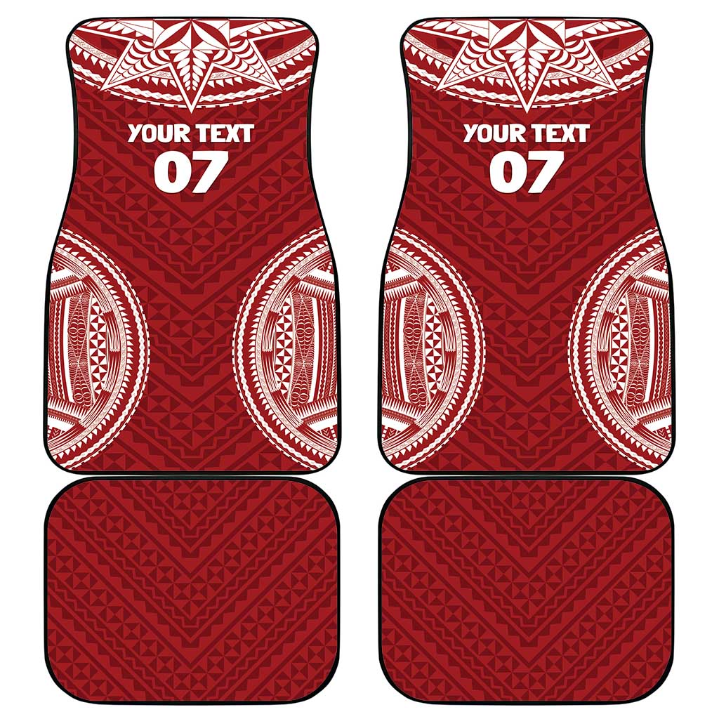 Personalized Mate Maa Tonga Rugby Car Mats Ofa Atu Tonga
