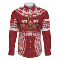 Personalized Mate Maa Tonga Rugby Family Matching Off The Shoulder Long Sleeve Dress and Hawaiian Shirt Ofa Atu Tonga