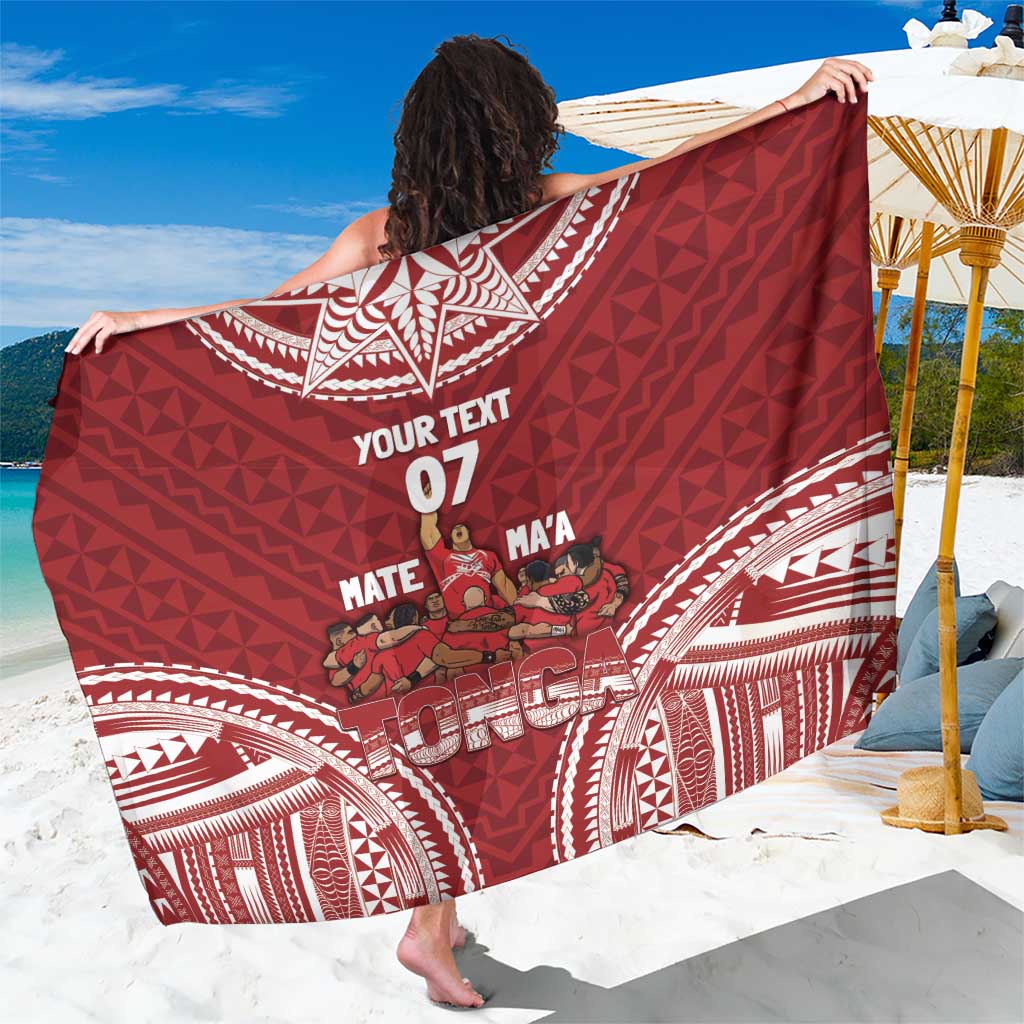 Personalized Mate Maa Tonga Rugby Sarong Ofa Atu Tonga