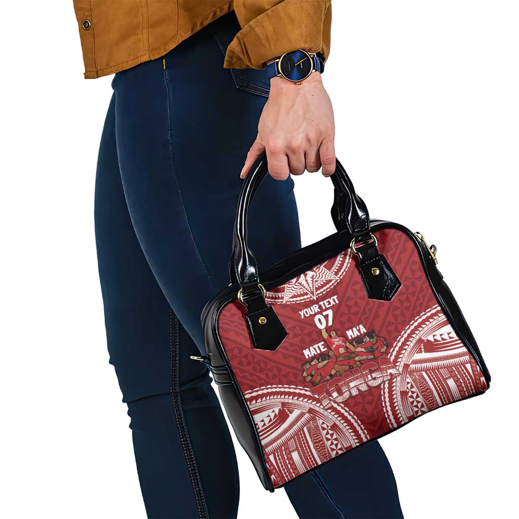 Personalized Mate Maa Tonga Rugby Shoulder Handbag Ofa Atu Tonga