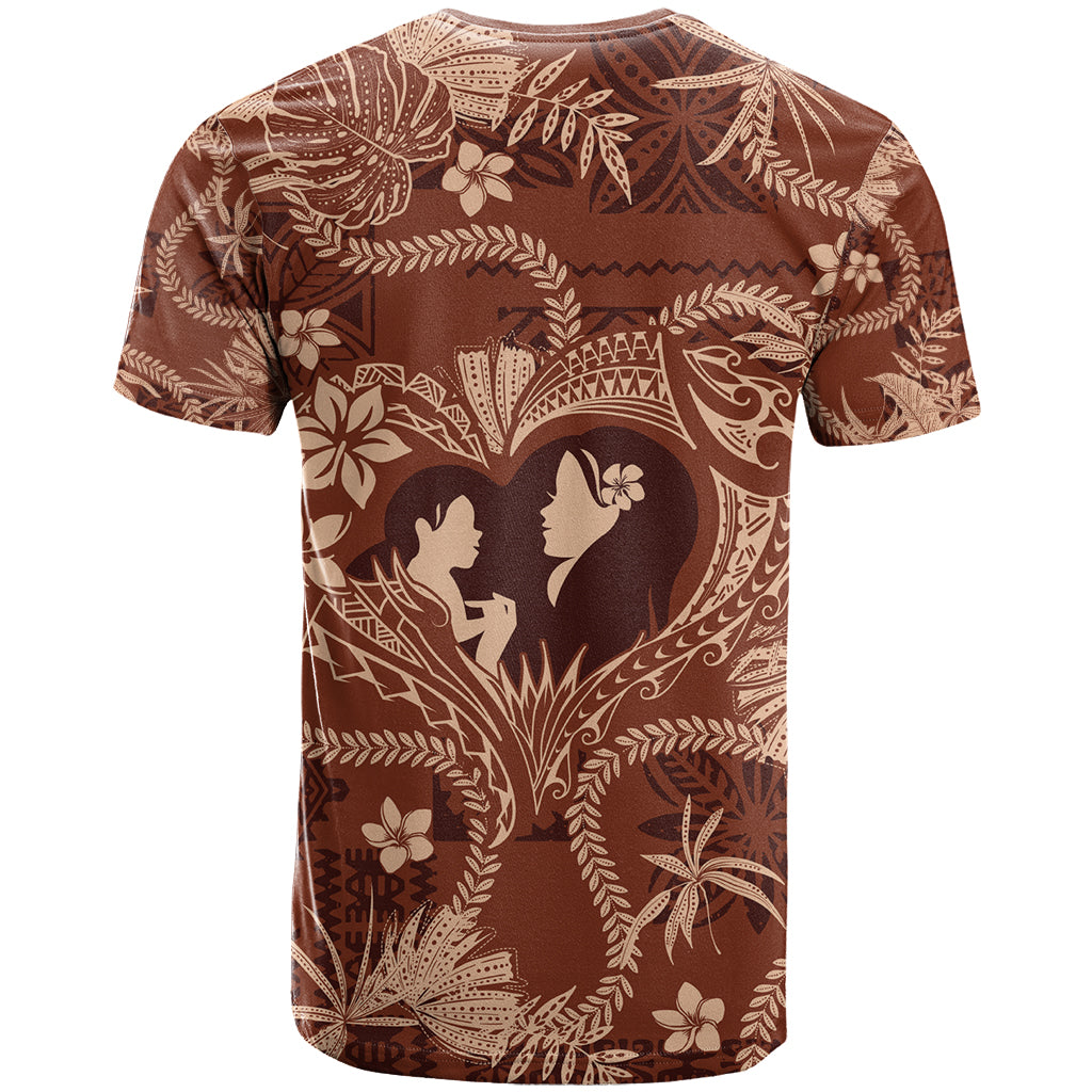 Hawaii Plumeria T Shirt Hau'oli la Makuahine Sunburned LT7 - Polynesian Pride