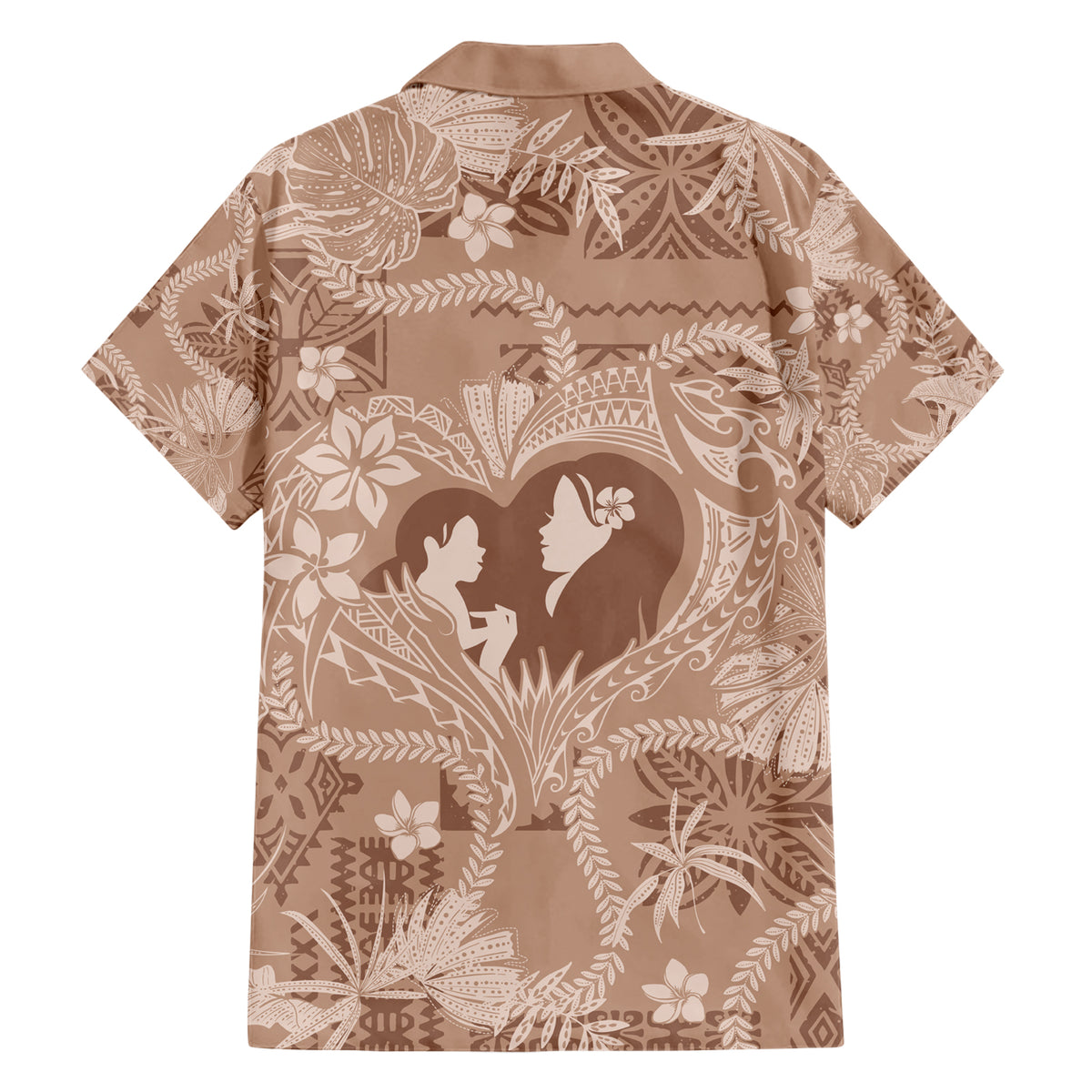 Hawaii Plumeria Hawaiian Shirt Hau'oli la Makuahine Beige LT7 - Polynesian Pride