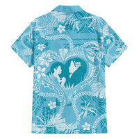 Hawaii Plumeria Hawaiian Shirt Hau'oli la Makuahine Turquoise LT7 - Polynesian Pride