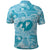 Hawaii Plumeria Polo Shirt Hau'oli la Makuahine Turquoise LT7 - Polynesian Pride