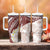 Polynesia Humpback Whale Tumbler With Handle Tropical Plumeria Oxblood