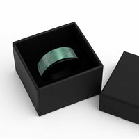 Aotearoa Maori Koru Curves Spinner Ring Silver Ferns - Mint LT7 - Polynesian Pride