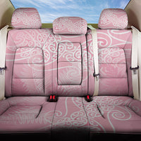 Aotearoa Maori Koru Curves Back Car Seat Cover Silver Ferns - Rose Pink